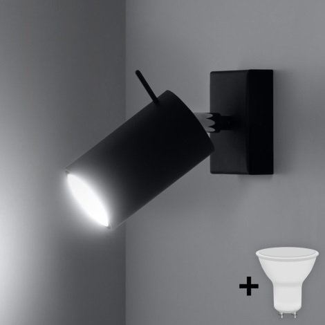 Brilagi -  LED Zidna reflektorska svjetiljka ASMUS 1xGU10/7W/230V crna
