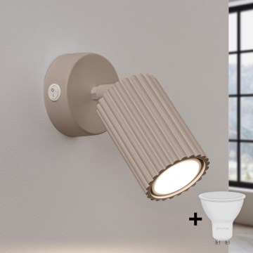 Brilagi - LED zidna reflektorska svjetiljka CRESTO 1xGU10/10W/230V taupe