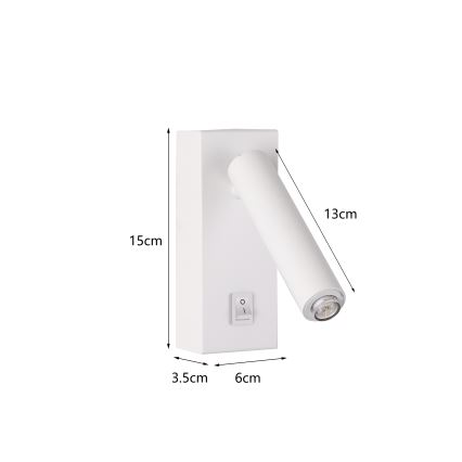 Brilagi - LED Zidna reflektorska svjetiljka MAYA 1xG9/7W/230V bijela