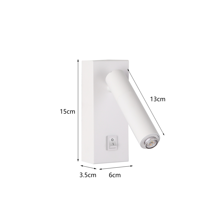 Brilagi - LED Zidna reflektorska svjetiljka MAYA 1xG9/7W/230V bijela