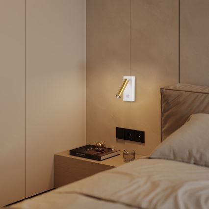 Brilagi - LED Zidna reflektorska svjetiljka MAYA 1xG9/7W/230V bijela/zlatna