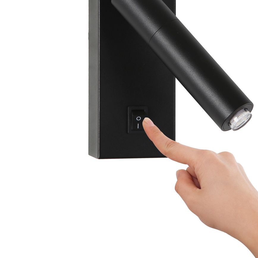 Brilagi - LED Zidna reflektorska svjetiljka MAYA 1xG9/7W/230V crna