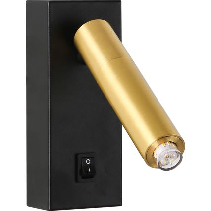Brilagi - LED Zidna reflektorska svjetiljka MAYA 1xG9/7W/230V crna/zlatna