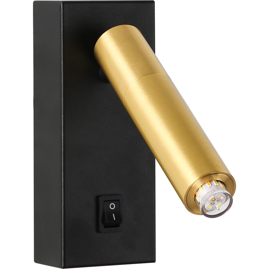 Brilagi - LED Zidna reflektorska svjetiljka MAYA 1xG9/7W/230V crna/zlatna