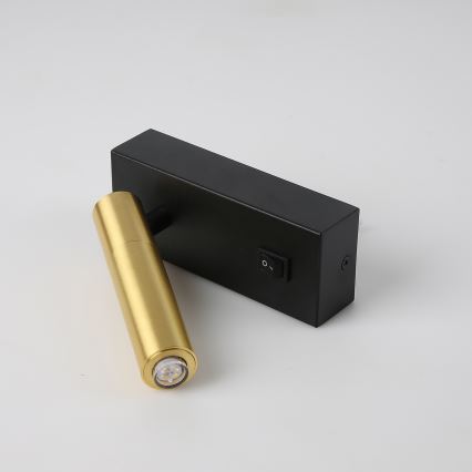 Brilagi - LED Zidna reflektorska svjetiljka MAYA 1xG9/7W/230V crna/zlatna