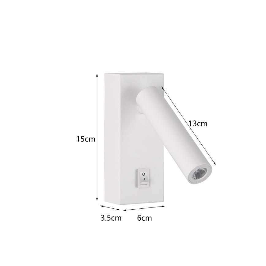 Brilagi - LED Zidna reflektorska svjetiljka MAYA LED/3W/230V 4000K bijela