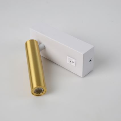 Brilagi - LED Zidna reflektorska svjetiljka MAYA LED/3W/230V 4000K bijela/zlatna