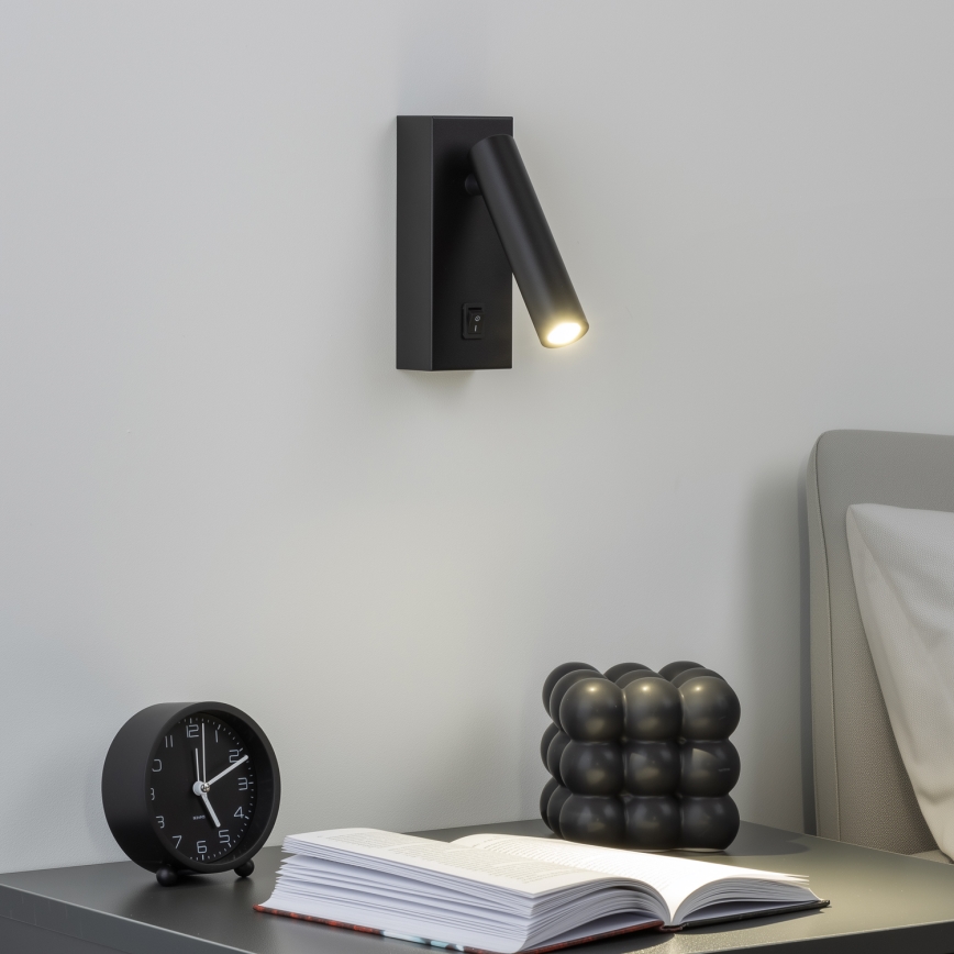 Brilagi - LED Zidna reflektorska svjetiljka MAYA LED/3W/230V 4000K crna