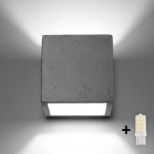 Brilagi -  LED Zidna reflektorska svjetiljka MURO 1xG9/3,5W/230V beton