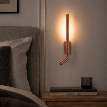 Brilagi - LED zidna spot svjetiljka VIXON LED/3W/230V + LED/5W brončana CRI 90