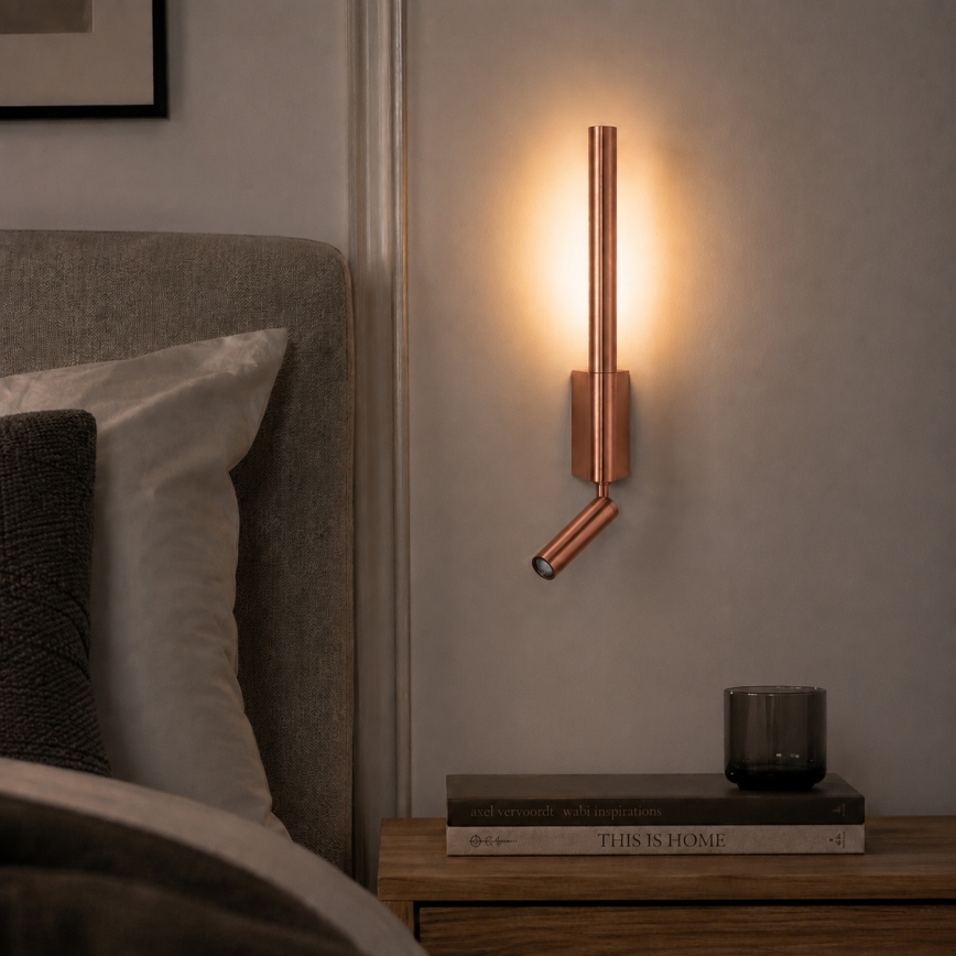 Brilagi - LED zidna spot svjetiljka VIXON LED/3W/230V + LED/5W brončana CRI 90