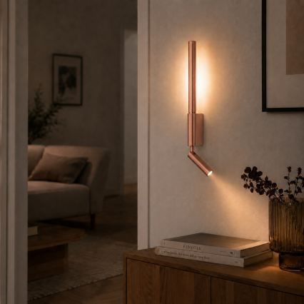 Brilagi - LED zidna spot svjetiljka VIXON LED/3W/230V + LED/5W brončana CRI 90