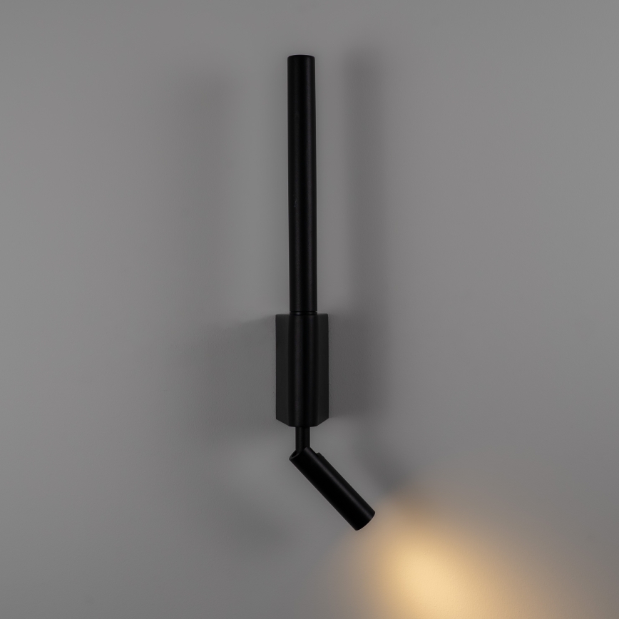 Brilagi - LED zidna reflektorska svjetiljka VIXON LED/3W/230V + LED/5W crna CRI 90