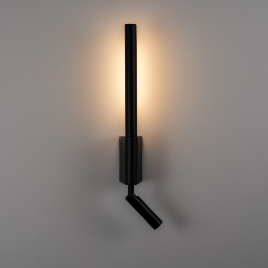 Brilagi - LED zidna reflektorska svjetiljka VIXON LED/3W/230V + LED/5W crna CRI 90