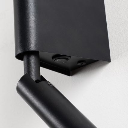 Brilagi - LED zidna reflektorska svjetiljka VIXON LED/3W/230V + LED/5W crna CRI 90