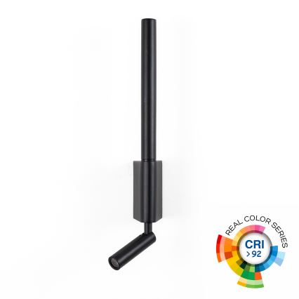 Brilagi - LED zidna reflektorska svjetiljka VIXON LED/3W/230V + LED/5W crna CRI 90