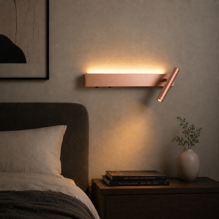 Brilagi - LED zidni reflektor ARLIX LED/3W/230V + LED/7W brončani CRI 90