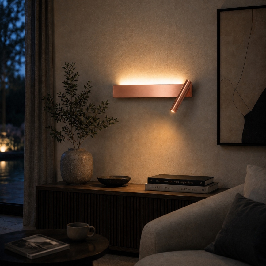 Brilagi - LED zidni reflektor ARLIX LED/3W/230V + LED/7W brončani CRI 90