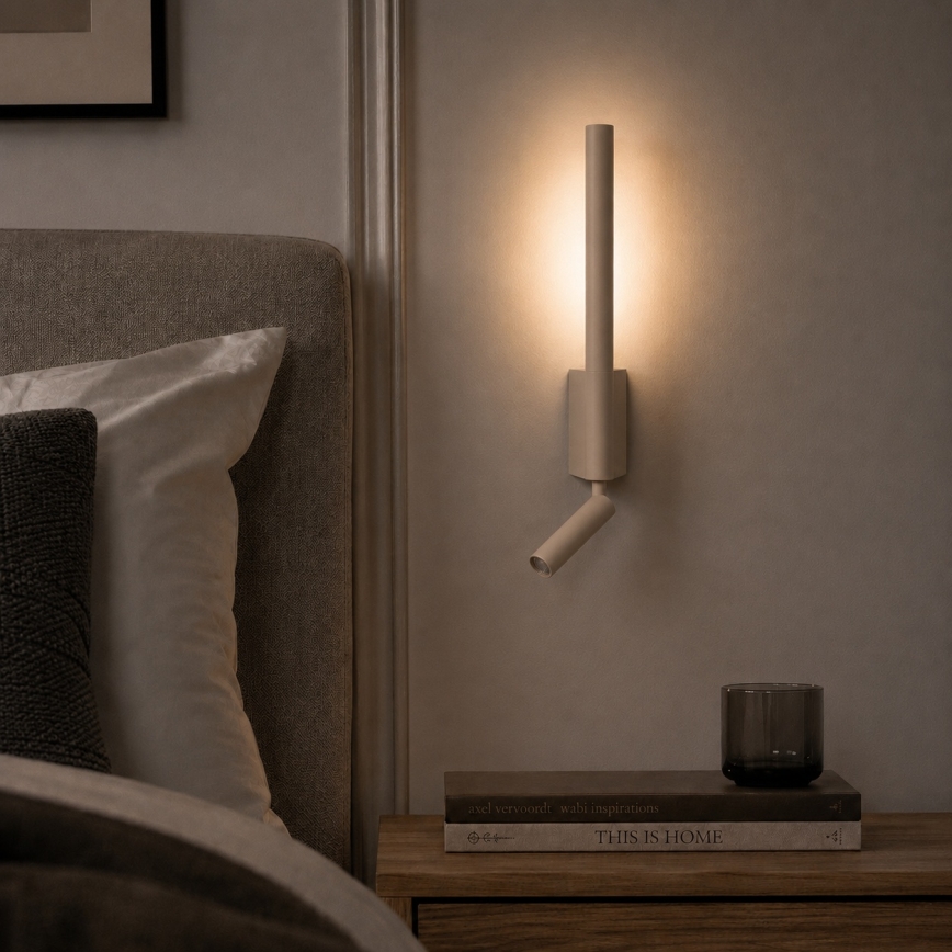 Brilagi - LED zidna spot svjetiljka VIXON LED/3W/230V + LED/5W bež CRI 90