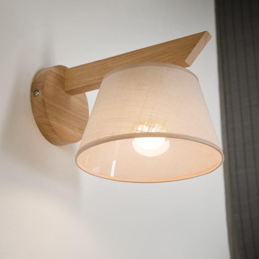 Brilagi - LED  Zidna svjetiljka ANTHONY 1xE14/40W/230V hrast/bež