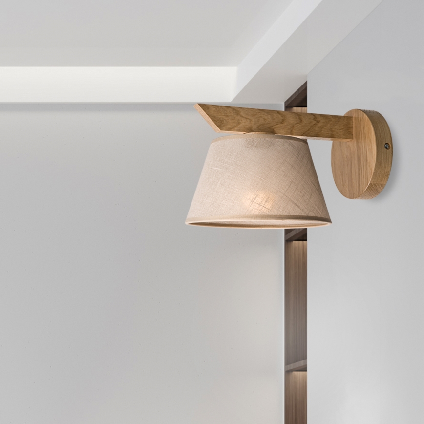 Brilagi - LED  Zidna svjetiljka ANTHONY 1xE14/40W/230V hrast/bež