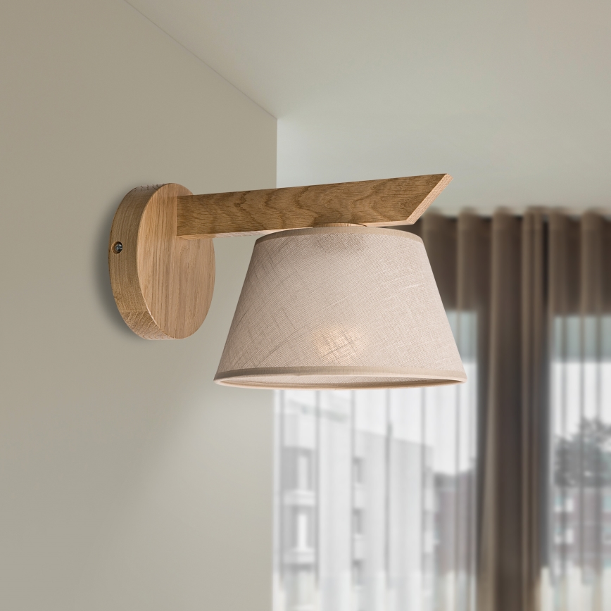 Brilagi - LED  Zidna svjetiljka ANTHONY 1xE14/40W/230V hrast/bež