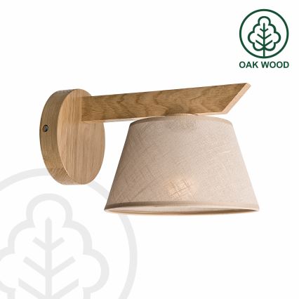 Brilagi - LED  Zidna svjetiljka ANTHONY 1xE14/40W/230V hrast/bež