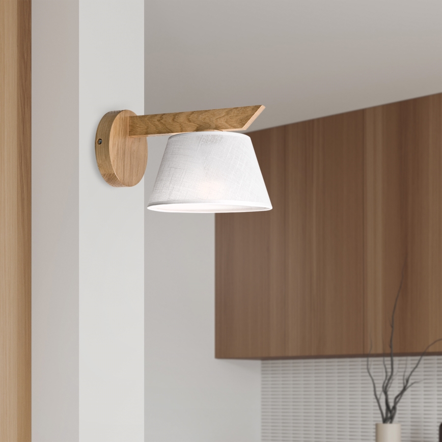 Brilagi - LED  Zidna svjetiljka ANTHONY 1xE14/40W/230V hrast/bijela