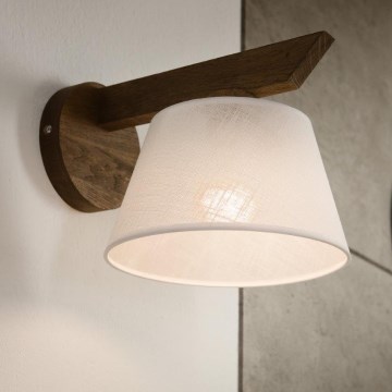 Brilagi - LED  Zidna svjetiljka ANTHONY 1xE14/40W/230V hrast/bijela