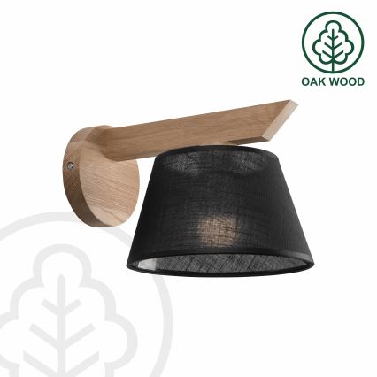 Brilagi - LED  Zidna svjetiljka ANTHONY 1xE14/40W/230V hrast/crna