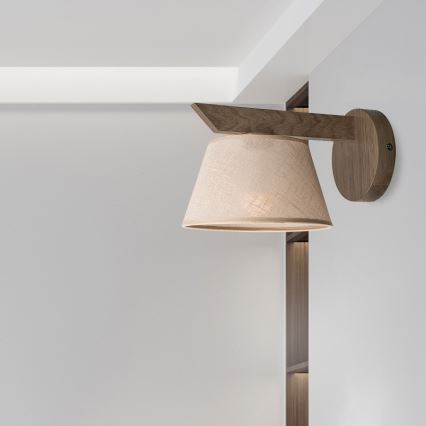 Brilagi - LED Zidna svjetiljka ANTHONY 1xE14/40W/230V hrast orah/bež