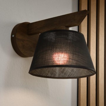 Brilagi - LED Zidna svjetiljka ANTHONY 1xE14/40W/230V hrast orah/crna