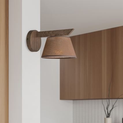 Brilagi - LED Zidna svjetiljka ANTHONY 1xE14/40W/230V hrast orah/smeđa