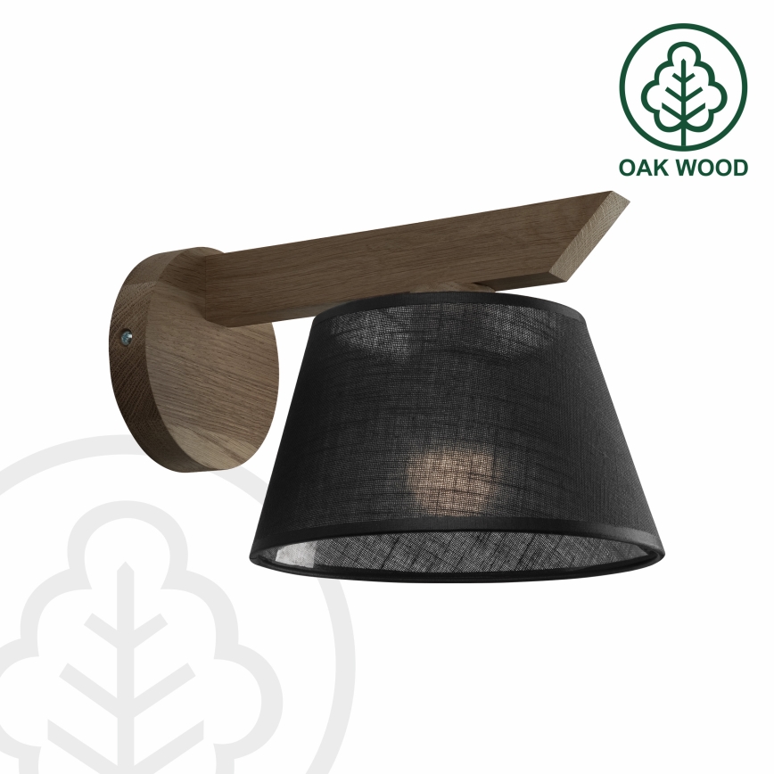 Brilagi - LED Zidna svjetiljka ANTHONY 1xE14/40W/230V hrast orah/crna