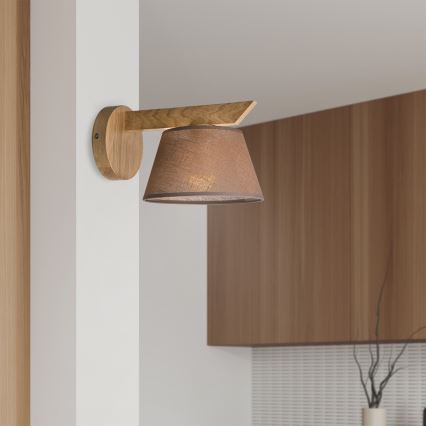 Brilagi - LED  Zidna svjetiljka ANTHONY 1xE14/40W/230V hrast/smeđa