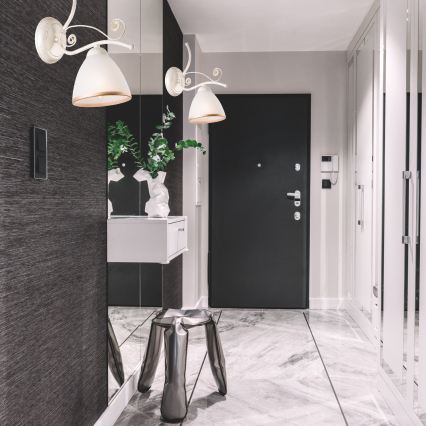Brilagi - LED zidna svjetiljka ANTICO 1xE27/60W/230V bijela patina