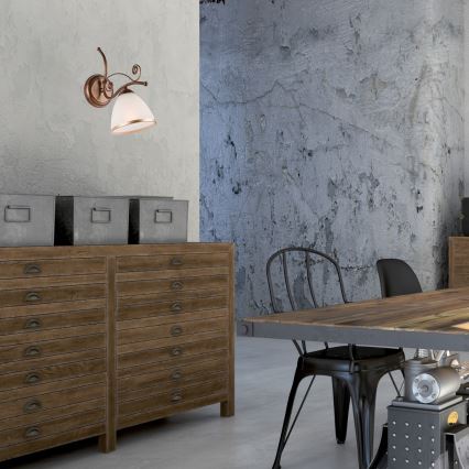 Brilagi - LED Zidna svjetiljka ANTICO 1xE27/60W/230V bronca patina