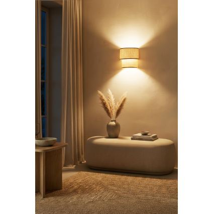 Brilagi - LED zidna svjetiljka BOHO ECO 1xE27/10W/230V bež