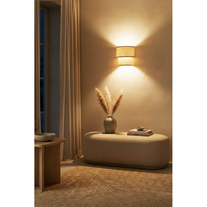 Brilagi - LED zidna svjetiljka BOHO ECO 1xE27/10W/230V bež