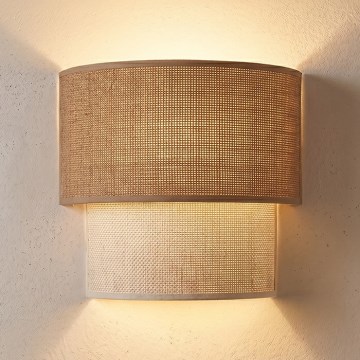 Brilagi - LED zidna svjetiljka BOHO ECO 1xE27/10W/230V bež/krem