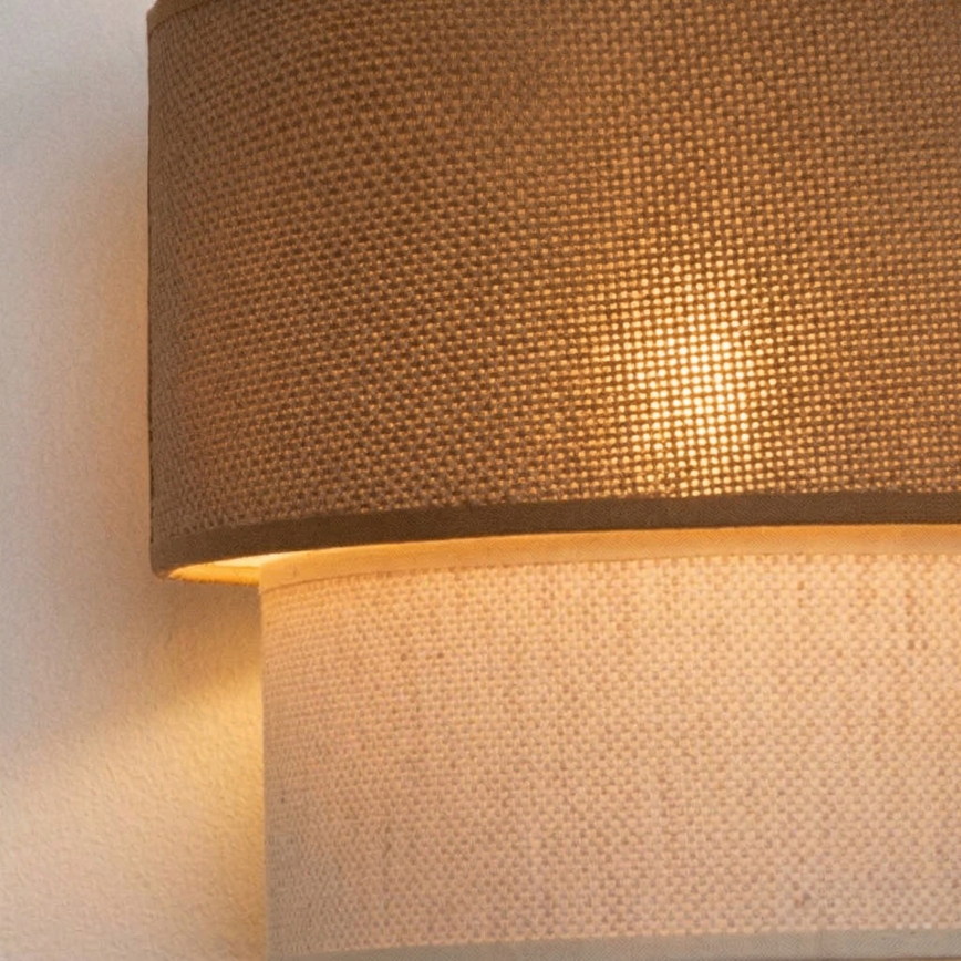 Brilagi - LED zidna svjetiljka BOHO ECO 1xE27/10W/230V bež/krem