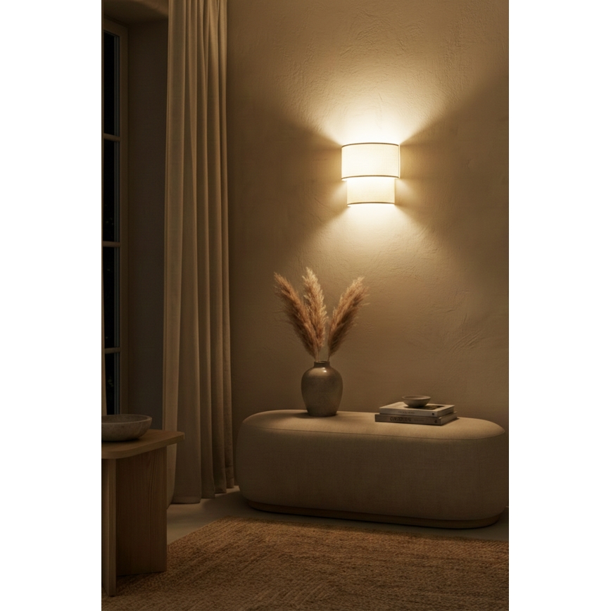 Brilagi - LED zidna svjetiljka BOHO ECO 1xE27/10W/230V krem boje