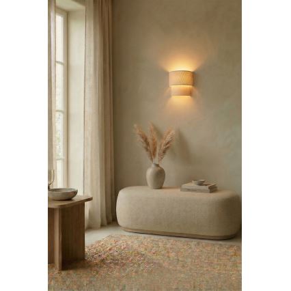 Brilagi - LED zidna svjetiljka BOHO ECO 1xE27/10W/230V krem