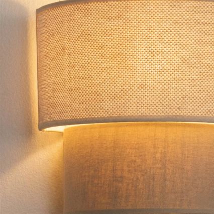 Brilagi - LED zidna svjetiljka BOHO ECO 1xE27/10W/230V krem