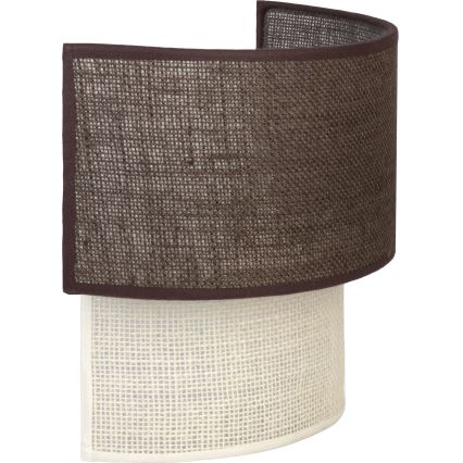 Brilagi - LED zidna svjetiljka BOHO ECO 1xE27/10W/230V smeđa/krem