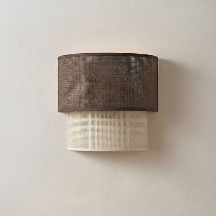 Brilagi - LED zidna svjetiljka BOHO ECO 1xE27/10W/230V smeđa/krem