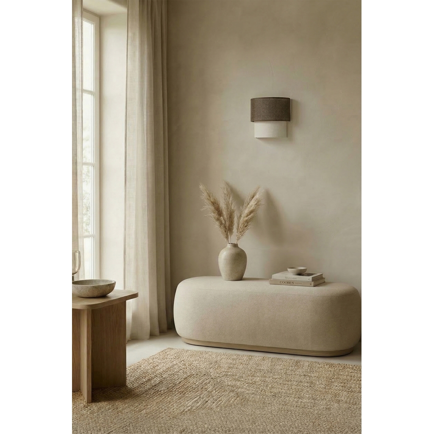 Brilagi - LED zidna svjetiljka BOHO ECO 1xE27/10W/230V smeđa/krem