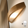 Brilagi - LED zidna svjetiljka CARVALHO 1xE27/15W/230V hrast