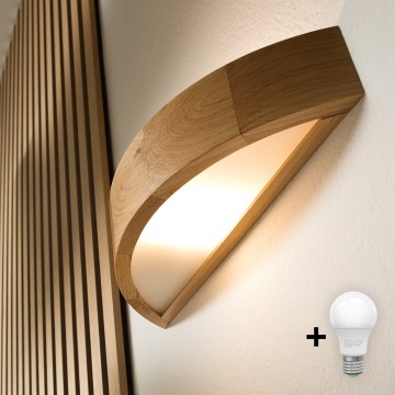 Brilagi - LED zidna svjetiljka CARVALHO 1xE27/15W/230V hrast