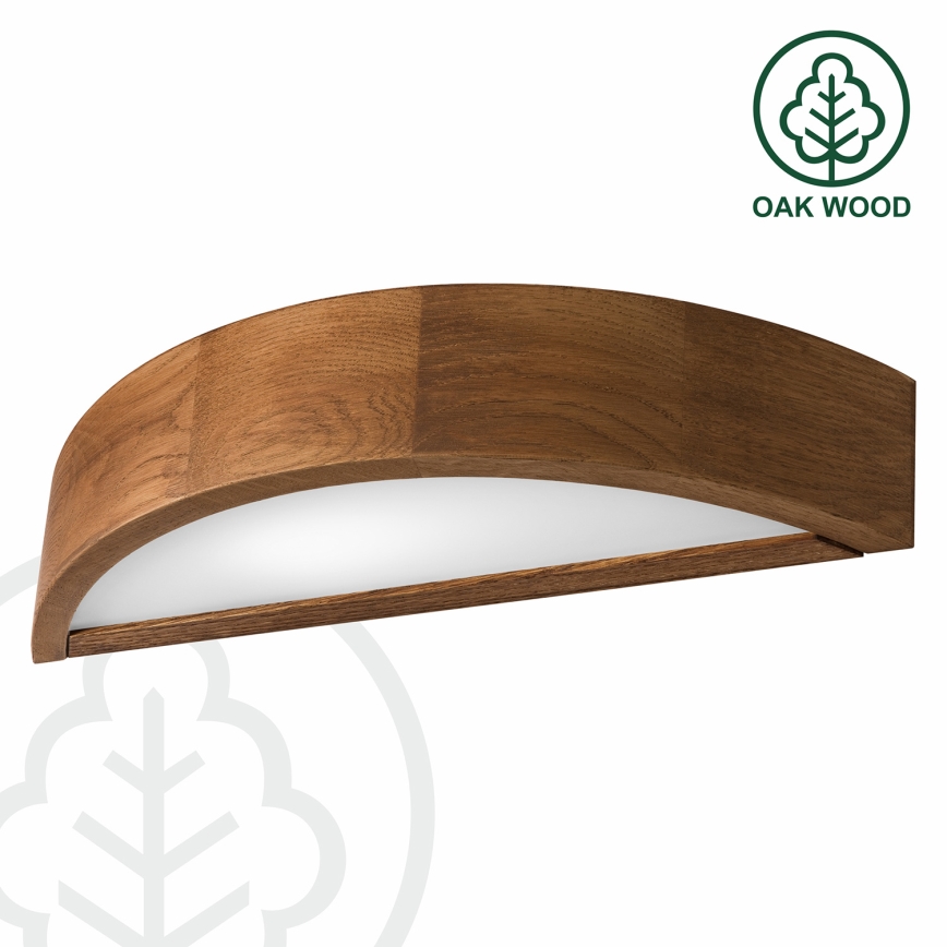 Brilagi - LED zidna svjetiljka CARVALHO 1xE27/15W/230V hrast-trešnja